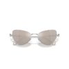 2 In 1 Clip-On Sunglasses Statement, Cat-Eye Shape, Sk7011, White 2 In 1 Clip-On Sunglasses Statement, Cat-Eye Shape, Sk7011, White
