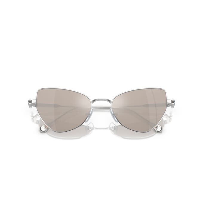 2 In 1 Clip-On Sunglasses Statement, Cat-Eye Shape, Sk7011, White 2 In 1 Clip-On Sunglasses Statement, Cat-Eye Shape, Sk7011, White