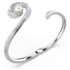 Ariana Grande X Swarovski Bangle Crystal Pearl, Baguette Cut, White, Rhodium Plated Ariana Grande X Swarovski Bangle Crystal Pearl, Baguette Cut, White, Rhodium Plated