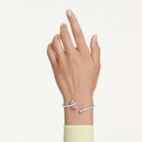 Ariana Grande X Swarovski Bangle Mixed Cuts, Dragonfly, Multicolored, Rhodium Plated Ariana Grande X Swarovski Bangle Mixed Cuts, Dragonfly, Multicolored, Rhodium Plated