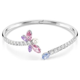 Ariana Grande X Swarovski Bangle Mixed Cuts, Dragonfly, Multicolored, Rhodium Plated Ariana Grande X Swarovski Bangle Mixed Cuts, Dragonfly, Multicolored, Rhodium Plated