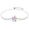 Ariana Grande X Swarovski Bracelet Mixed Cuts, Flower, Multicolored, Rhodium Plated Ariana Grande X Swarovski Bracelet Mixed Cuts, Flower, Multicolored, Rhodium Plated