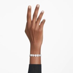 Ariana Grande X Swarovski Bracelet Mixed Cuts, Heart, White, Rhodium Plated Ariana Grande X Swarovski Bracelet Mixed Cuts, Heart, White, Rhodium Plated