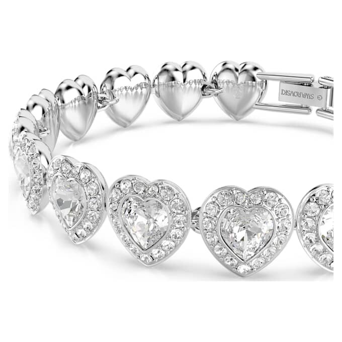 Ariana Grande X Swarovski Bracelet Mixed Cuts, Heart, White, Rhodium Plated Ariana Grande X Swarovski Bracelet Mixed Cuts, Heart, White, Rhodium Plated