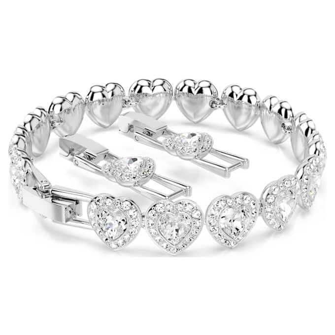 Ariana Grande X Swarovski Bracelet Mixed Cuts, Heart, White, Rhodium Plated Ariana Grande X Swarovski Bracelet Mixed Cuts, Heart, White, Rhodium Plated