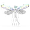 Ariana Grande X Swarovski Brooch and Hair Accessory Crystal Pearl, Mixed Cuts, Dragonfly, White, Rhodium Plated Ariana Grande X Swarovski Brooch and Hair Accessory Crystal Pearl, Mixed Cuts, Dragonfly, White, Rhodium Plated