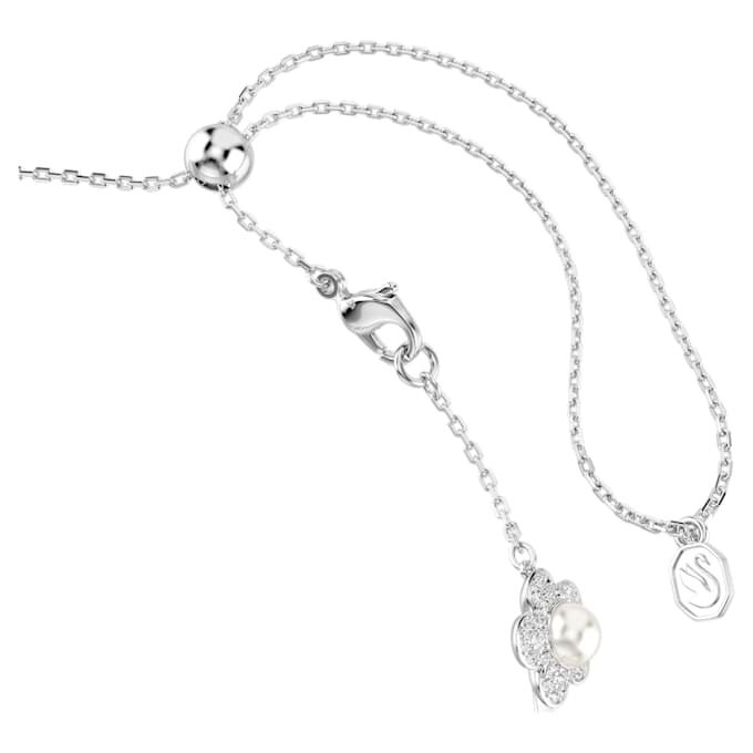 Ariana Grande X Swarovski Choker Crystal Pearl, Round Cut, White, Rhodium Plated Ariana Grande X Swarovski Choker Crystal Pearl, Round Cut, White, Rhodium Plated