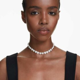 ariana grande x swarovski choker mixed cuts crystal pearl heart white rhodium plated 1 280x280 - Ariana Grande X Swarovski Choker Mixed Cuts, Crystal Pearl, Heart, White, Rhodium Plated