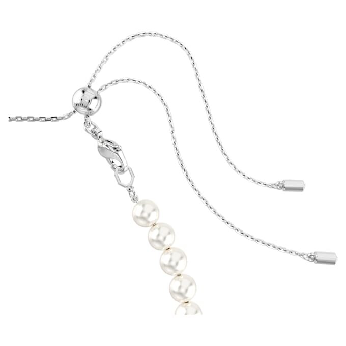 Ariana Grande X Swarovski Choker Mixed Cuts, Crystal Pearl, Heart, White, Rhodium Plated Ariana Grande X Swarovski Choker Mixed Cuts, Crystal Pearl, Heart, White, Rhodium Plated