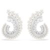 Ariana Grande X Swarovski Drop Earrings Crystal Pearl, Mixed Cuts, White, Rhodium Plated Ariana Grande X Swarovski Drop Earrings Crystal Pearl, Mixed Cuts, White, Rhodium Plated