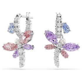 Ariana Grande X Swarovski Drop Earrings Mixed Cuts, Dragonfly, Multicolored, Rhodium Plated Ariana Grande X Swarovski Drop Earrings Mixed Cuts, Dragonfly, Multicolored, Rhodium Plated