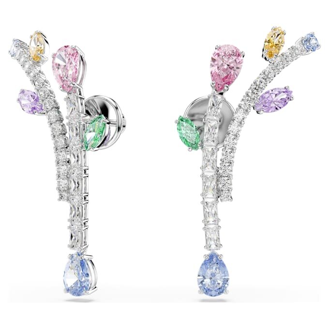 Ariana Grande X Swarovski Drop Earrings Mixed Cuts, Multicolored, Rhodium Plated Ariana Grande X Swarovski Drop Earrings Mixed Cuts, Multicolored, Rhodium Plated