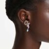 Ariana Grande X Swarovski Drop Earrings with Ear Jacket Mixed Cuts, Dragonfly, Flower, Multicolored, Rhodium Plated Ariana Grande X Swarovski Drop Earrings with Ear Jacket Mixed Cuts, Dragonfly, Flower, Multicolored, Rhodium Plated