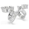 Ariana Grande X Swarovski Ear Cuffs Baguette Cut, White, Rhodium Plated Ariana Grande X Swarovski Ear Cuffs Baguette Cut, White, Rhodium Plated