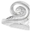 Ariana Grande X Swarovski Hair Clip Baguette Cut, White, Rhodium Plated Ariana Grande X Swarovski Hair Clip Baguette Cut, White, Rhodium Plated