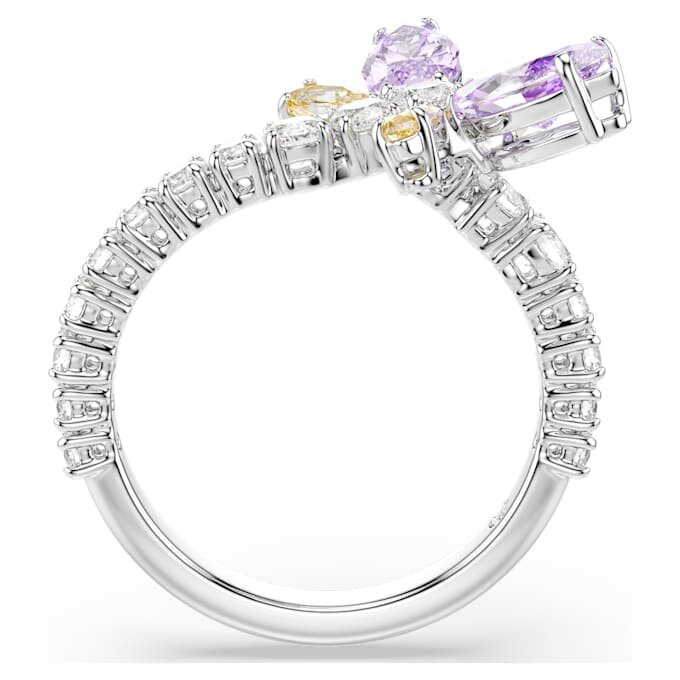 Ariana Grande X Swarovski Motif Ring Mixed Cuts, Dragonfly, Multicolored, Rhodium Plated Ariana Grande X Swarovski Motif Ring Mixed Cuts, Dragonfly, Multicolored, Rhodium Plated