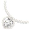 Ariana Grande X Swarovski Necklace Crystal Pearl, Heart Cut, Heart, White, Rhodium Plated Ariana Grande X Swarovski Necklace Crystal Pearl, Heart Cut, Heart, White, Rhodium Plated