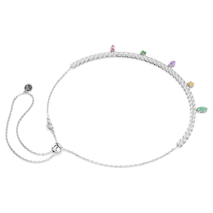 Ariana Grande X Swarovski Necklace Mixed Cuts, Multicolored, Rhodium Plated Ariana Grande X Swarovski Necklace Mixed Cuts, Multicolored, Rhodium Plated
