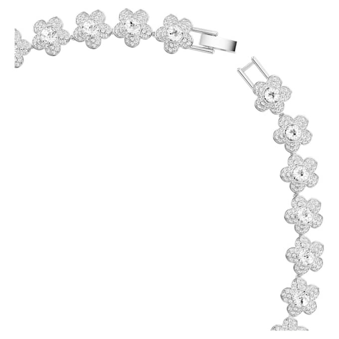 Ariana Grande X Swarovski Necklace Round Cut, Flower, White, Rhodium Plated Ariana Grande X Swarovski Necklace Round Cut, Flower, White, Rhodium Plated