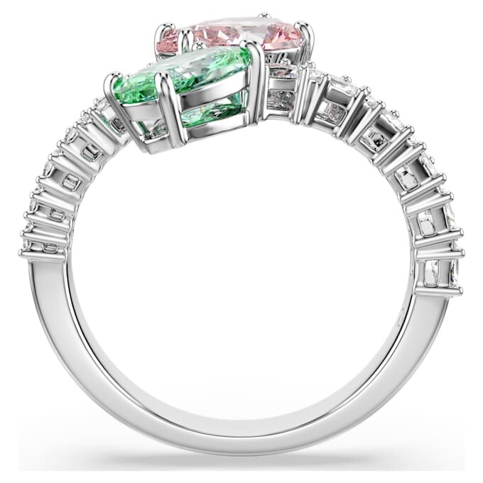 Ariana Grande X Swarovski Open Ring Mixed Cuts, Multicolored, Rhodium Plated Ariana Grande X Swarovski Open Ring Mixed Cuts, Multicolored, Rhodium Plated