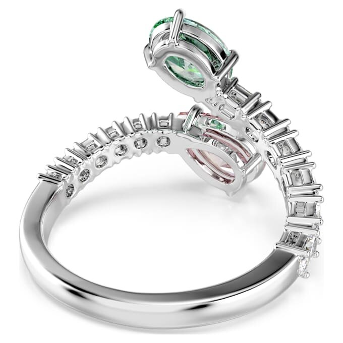 Ariana Grande X Swarovski Open Ring Mixed Cuts, Multicolored, Rhodium Plated Ariana Grande X Swarovski Open Ring Mixed Cuts, Multicolored, Rhodium Plated