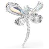 Ariana Grande X Swarovski Pendant and Brooch Crystal Pearl, Mixed Cuts, Dragonfly, White, Rhodium Plated Ariana Grande X Swarovski Pendant and Brooch Crystal Pearl, Mixed Cuts, Dragonfly, White, Rhodium Plated