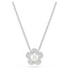 Ariana Grande X Swarovski Pendant Crystal Pearl, Round Cut, Flower, White, Rhodium Plated Ariana Grande X Swarovski Pendant Crystal Pearl, Round Cut, Flower, White, Rhodium Plated