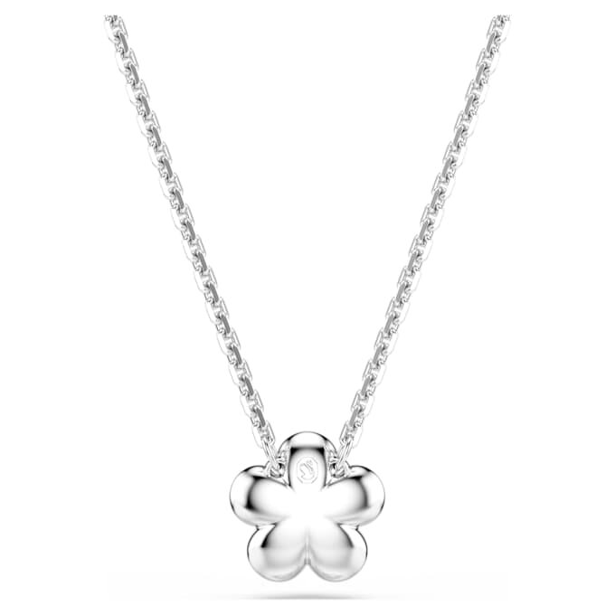 Ariana Grande X Swarovski Pendant Crystal Pearl, Round Cut, Flower, White, Rhodium Plated Ariana Grande X Swarovski Pendant Crystal Pearl, Round Cut, Flower, White, Rhodium Plated