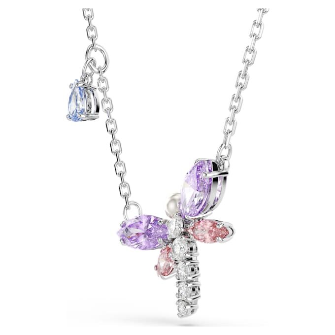 Ariana Grande X Swarovski Pendant Mixed Cuts, Dragonfly, Multicolored, Rhodium Plated Ariana Grande X Swarovski Pendant Mixed Cuts, Dragonfly, Multicolored, Rhodium Plated