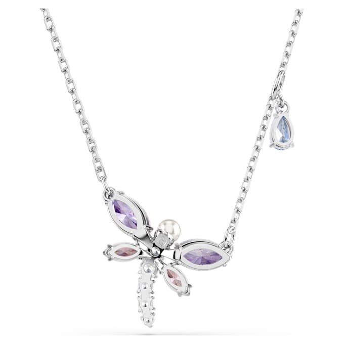 Ariana Grande X Swarovski Pendant Mixed Cuts, Dragonfly, Multicolored, Rhodium Plated Ariana Grande X Swarovski Pendant Mixed Cuts, Dragonfly, Multicolored, Rhodium Plated