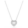 Ariana Grande X Swarovski Pendant Mixed Cuts, Heart, White, Rhodium Plated Ariana Grande X Swarovski Pendant Mixed Cuts, Heart, White, Rhodium Plated