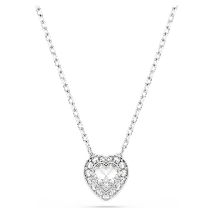 Ariana Grande X Swarovski Pendant Mixed Cuts, Heart, White, Rhodium Plated Ariana Grande X Swarovski Pendant Mixed Cuts, Heart, White, Rhodium Plated