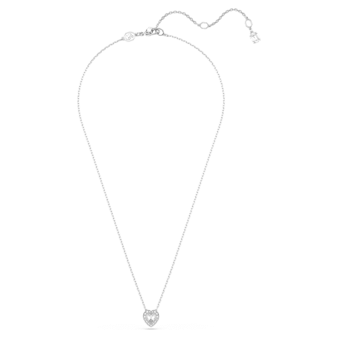Ariana Grande X Swarovski Pendant Mixed Cuts, Heart, White, Rhodium Plated Ariana Grande X Swarovski Pendant Mixed Cuts, Heart, White, Rhodium Plated