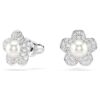 Ariana Grande X Swarovski Set Crystal Pearl, Round Cut, Flower, White, Rhodium Plated Ariana Grande X Swarovski Set Crystal Pearl, Round Cut, Flower, White, Rhodium Plated