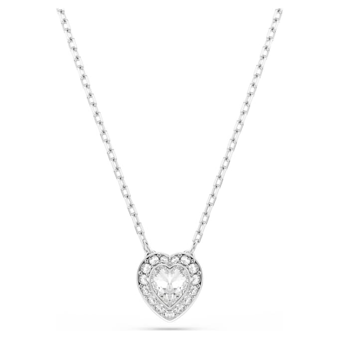 Ariana Grande X Swarovski Set Mixed Cuts, Heart, White, Rhodium Plated Ariana Grande X Swarovski Set Mixed Cuts, Heart, White, Rhodium Plated