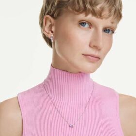 Ariana Grande X Swarovski Set Mixed Cuts, Multicolored, Rhodium Plated