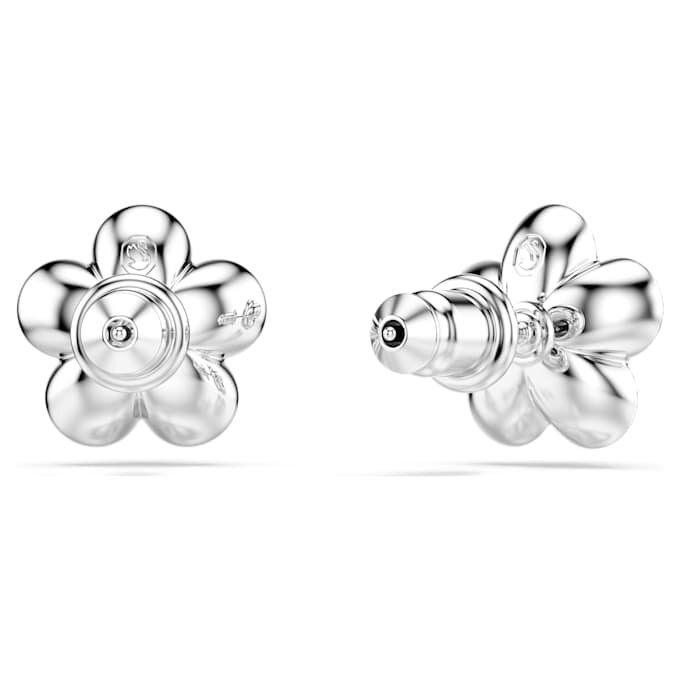 Ariana Grande X Swarovski Stud Earrings Crystal Pearl, Round Cut, Flower, White, Rhodium Plated Ariana Grande X Swarovski Stud Earrings Crystal Pearl, Round Cut, Flower, White, Rhodium Plated