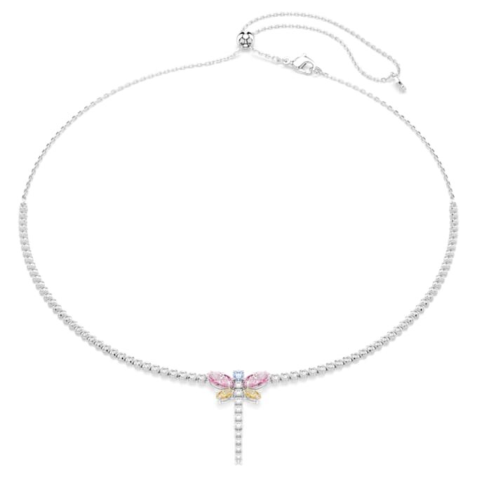 Ariana Grande X Swarovski Y Necklace Mixed Cuts, Dragonfly, Multicolored, Rhodium Plated Ariana Grande X Swarovski Y Necklace Mixed Cuts, Dragonfly, Multicolored, Rhodium Plated