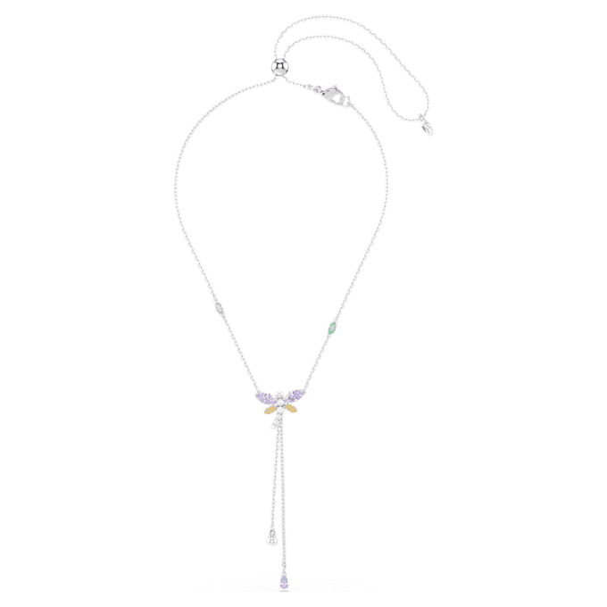 Ariana Grande X Swarovski Y Necklace Mixed Cuts, Dragonfly, Multicolored, Rhodium Plated Ariana Grande X Swarovski Y Necklace Mixed Cuts, Dragonfly, Multicolored, Rhodium Plated