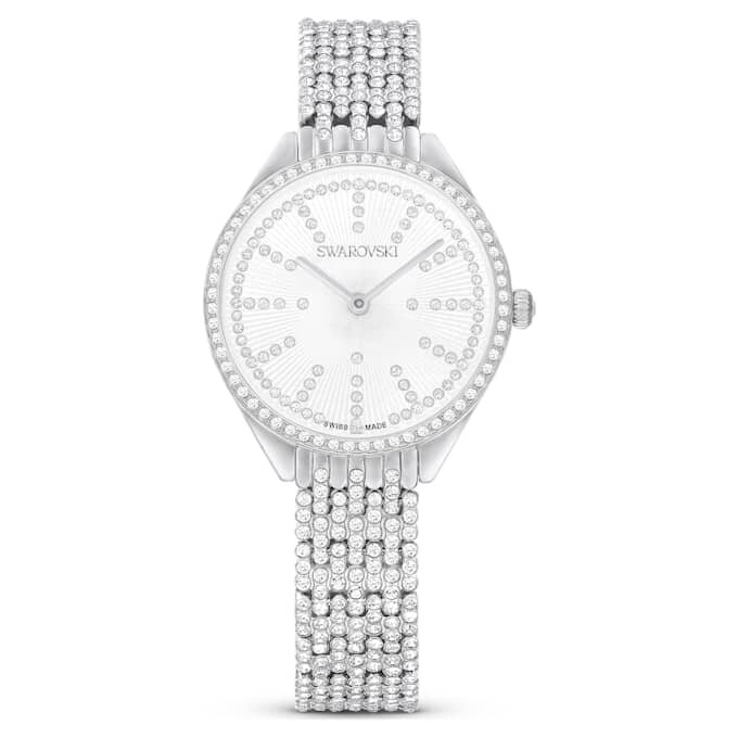 Attract Watch Swiss Made, Metal Bracelet, Silver Tone, Stainless Steel Attract Watch Swiss Made, Metal Bracelet, Silver Tone, Stainless Steel