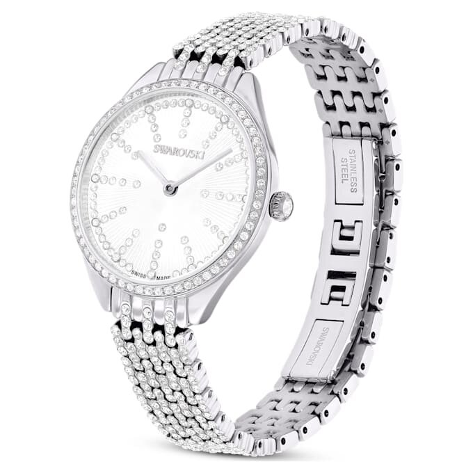 Attract Watch Swiss Made, Metal Bracelet, Silver Tone, Stainless Steel Attract Watch Swiss Made, Metal Bracelet, Silver Tone, Stainless Steel