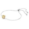 Birthstone Bracelet Square Cut, November, Yellow, Rhodium Plated Birthstone Bracelet Square Cut, November, Yellow, Rhodium Plated