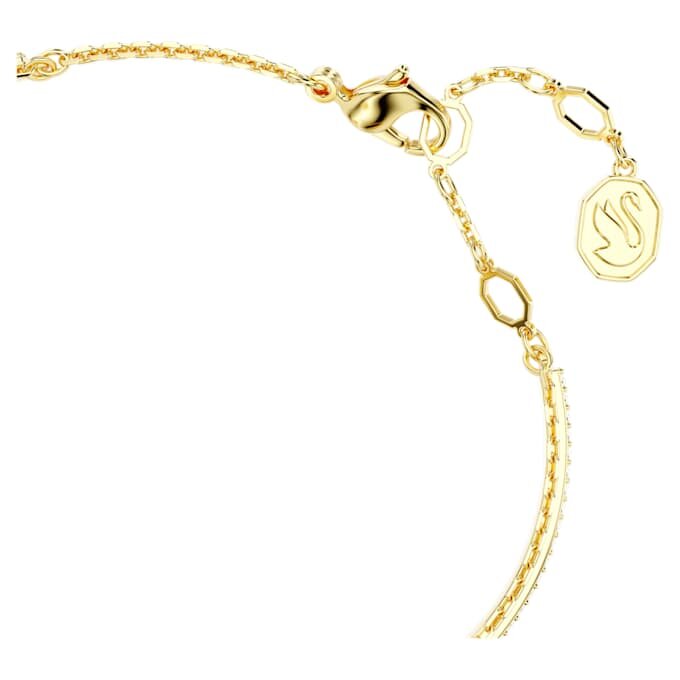 Chroma Bangle Heart, Red, Gold-Tone Plated Chroma Bangle Heart, Red, Gold-Tone Plated