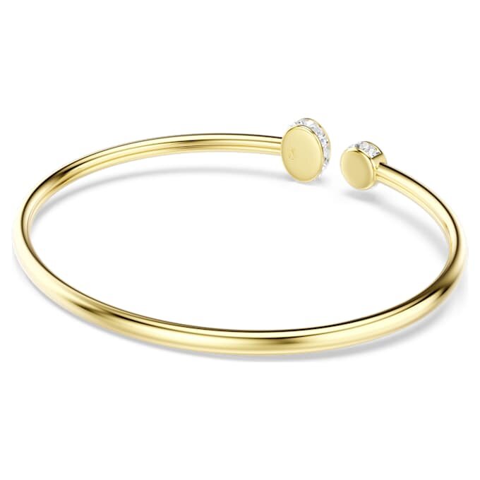 Chroma Bangle Mixed Cuts, Multicolored, Gold-Tone Plated Chroma Bangle Mixed Cuts, Multicolored, Gold-Tone Plated