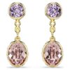 Chroma Drop Earrings Mixed Cuts, Multicolored, Gold-Tone Plated Chroma Drop Earrings Mixed Cuts, Multicolored, Gold-Tone Plated