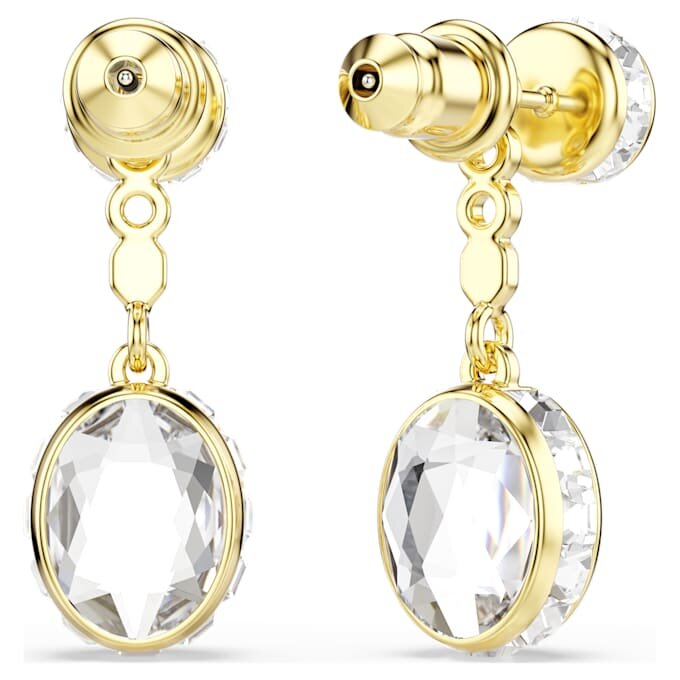Chroma Drop Earrings Mixed Cuts, Multicolored, Gold-Tone Plated Chroma Drop Earrings Mixed Cuts, Multicolored, Gold-Tone Plated