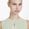 Chroma Pendant Cushion Cut, Multicolored, Gold-Tone Plated Chroma Pendant Cushion Cut, Multicolored, Gold-Tone Plated