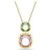 Chroma Pendant Cushion Cut, Multicolored, Gold-Tone Plated Chroma Pendant Cushion Cut, Multicolored, Gold-Tone Plated