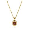 Chroma Pendant Heart, Red, Gold-Tone Plated Chroma Pendant Heart, Red, Gold-Tone Plated