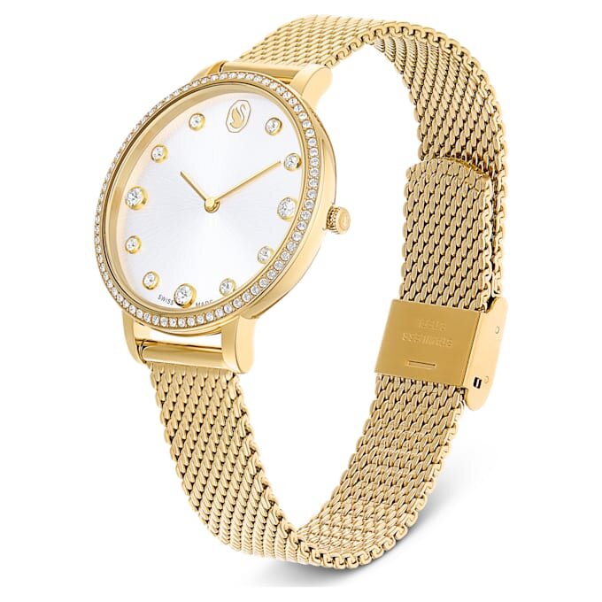 Clarica Watch Swiss Made, Metal Bracelet, Gold Tone, Gold-Tone Finish Clarica Watch Swiss Made, Metal Bracelet, Gold Tone, Gold-Tone Finish